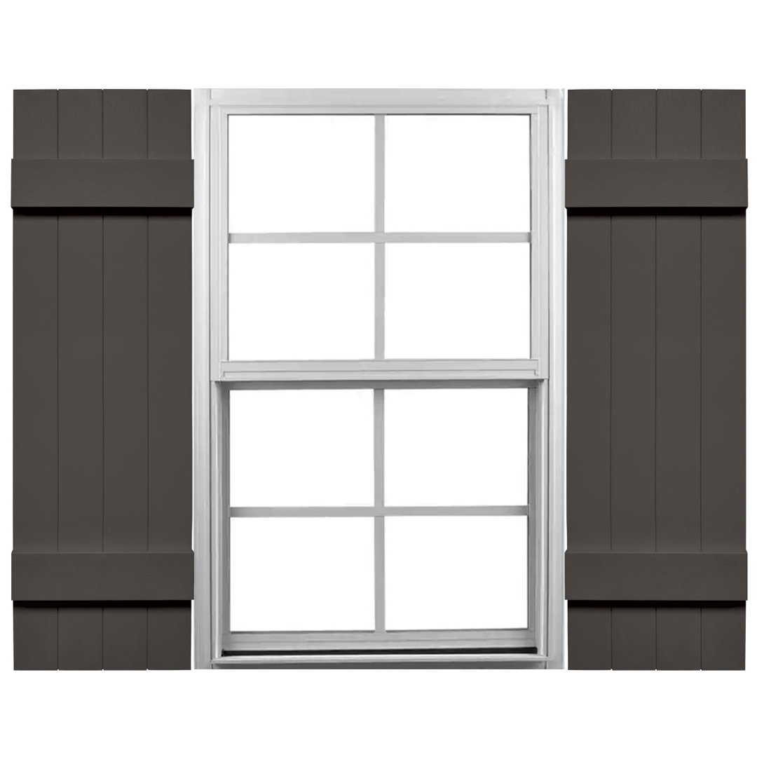 Mid-America 14'' Board & Batten Shutters (Set of 2) Mid America 