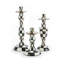 Petit chandelier en émail Courtly Check