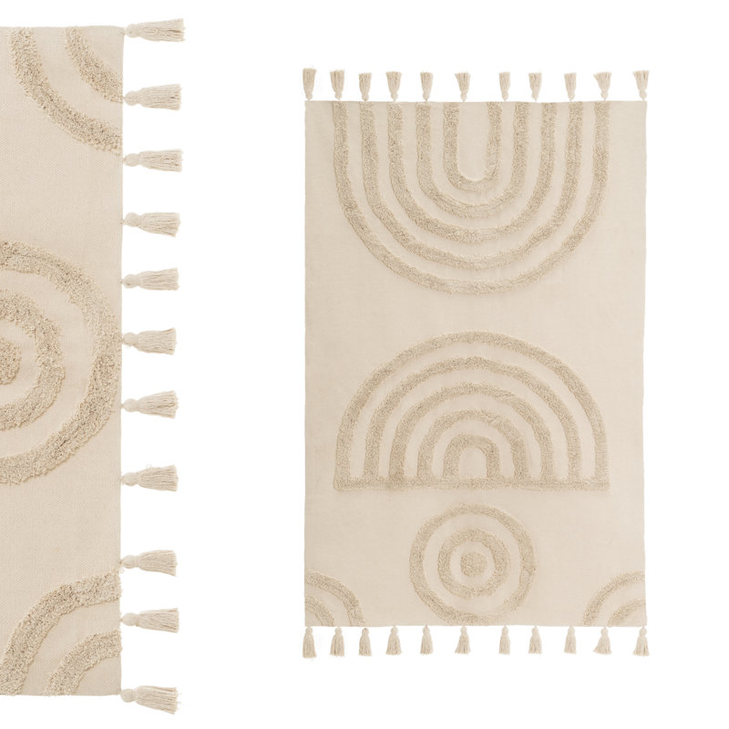 Cotton Machine Tufted 110cm X 170cm Area Rug