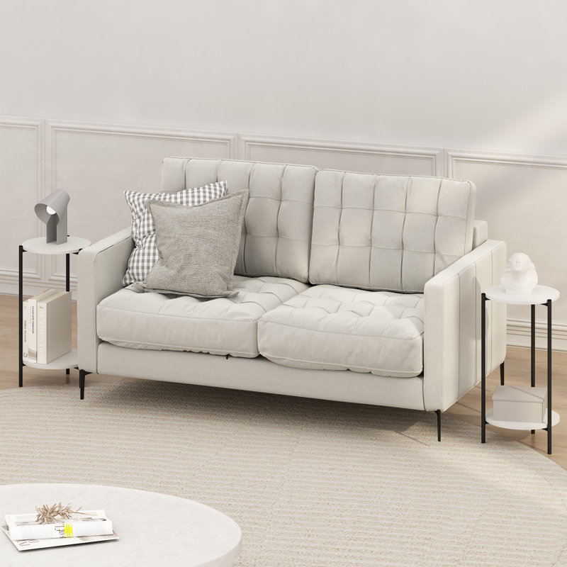Table de bout Besi, Blanc