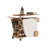 Vintage Two - Tone Height - Adjustable and Rotatable Side Table