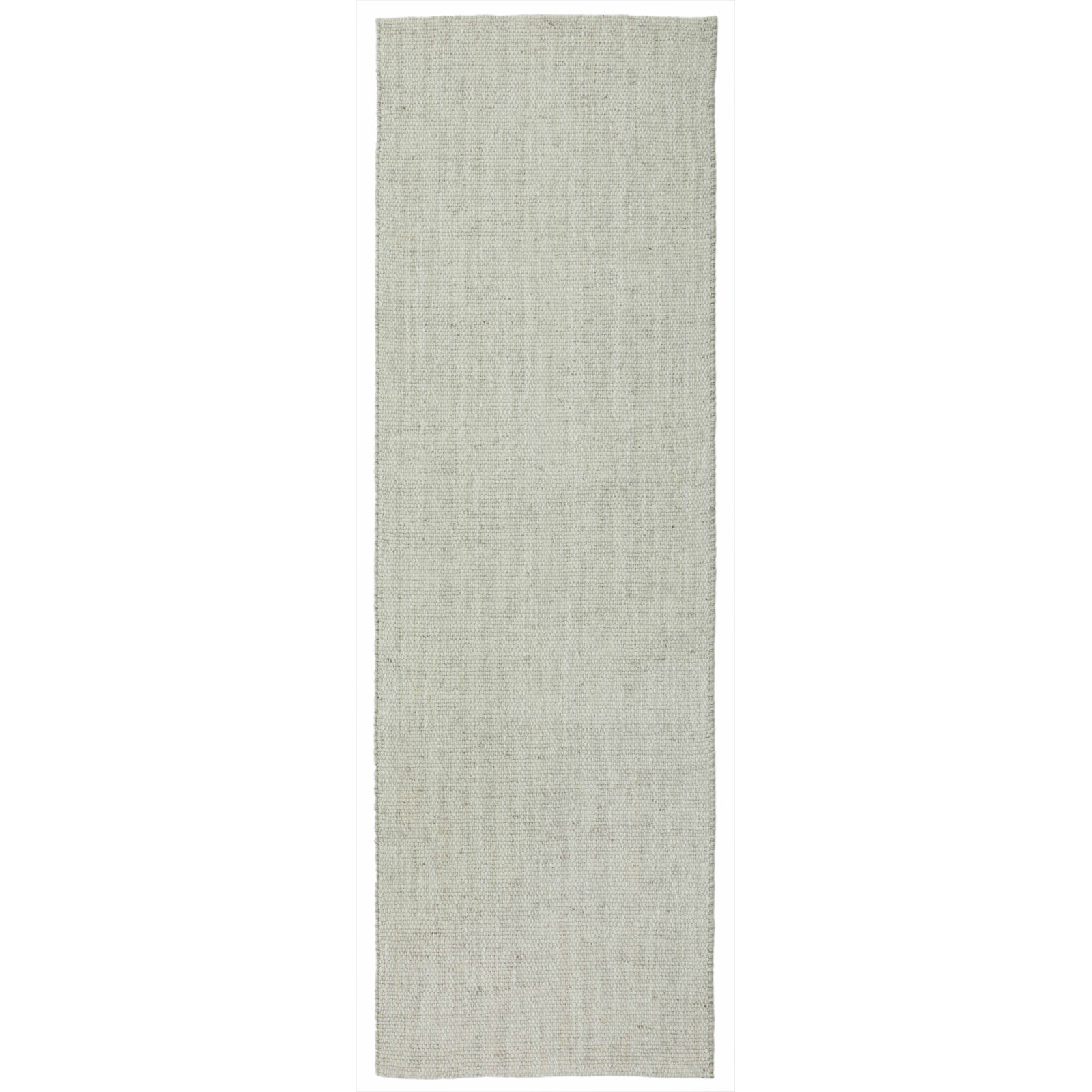 Flatweave Abstract Wool Rug, Runner 2'6" x 8', Ivory