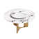 Round Sintered Stone Dining Table With Rotating Tray