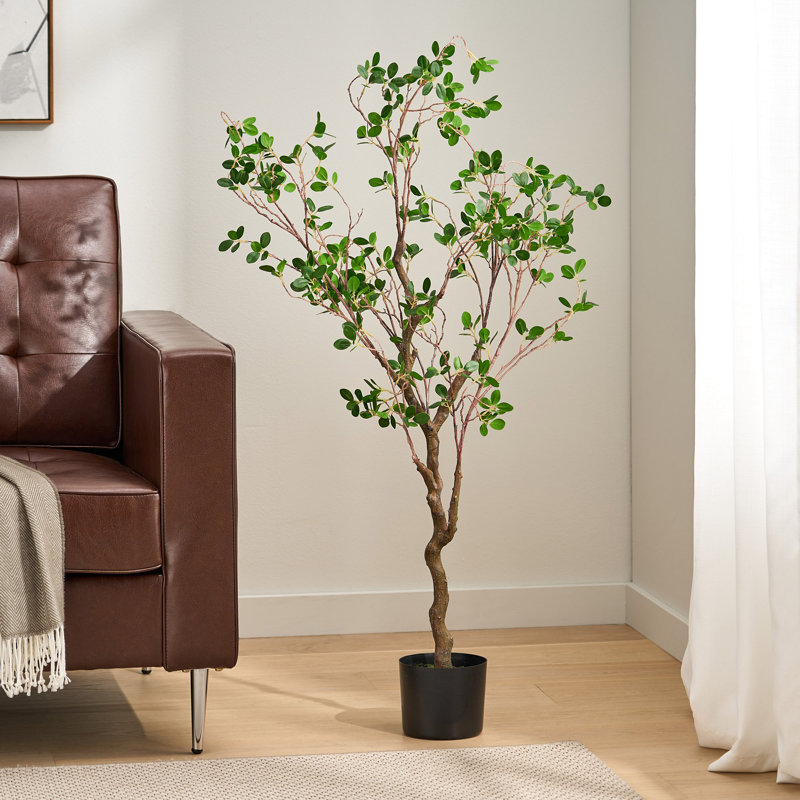 Bonsai artificiel en feuille de Milan, H 47,25 po x l 18,15 po x P 14,47 po