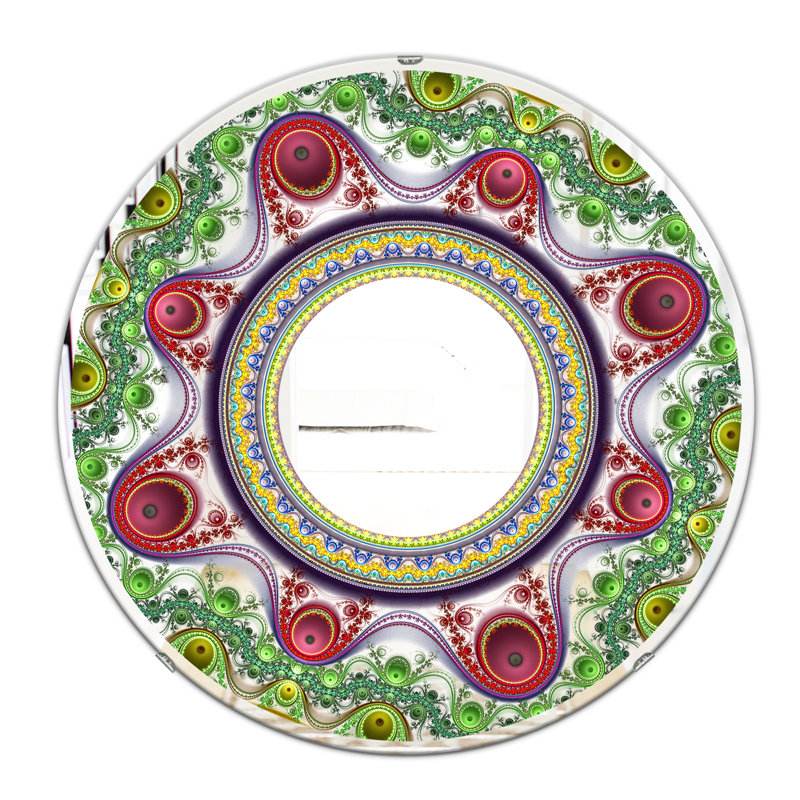 Miroir mural Circles and Curves II, H 31,5 po x l po