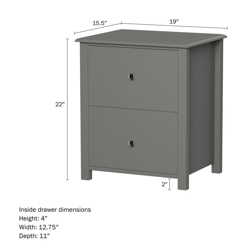 End Tables with Drawers - 2 Piece Sofa or Bedside Tables with Silver Knobs - Traditional Wooden Night Stand or Side Table Pair
