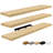 Sorbus Floating Shelves for Wall - Set of 3 Extra Long Floating Shelves for Bedroom, Kitchen, Living Room, Bathroom Shelves, Farmhouse Home Decor - Wall Mounted Floating Shelves - Extra Large, Maple-109748803-124322117