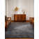 TAPIS EN LAINE gris anthracite RESPECTUEUX DE L'ENVIRONNEMENT NOUÉ À LA MAIN AU MÉTIER À TISSER avec conception unie Marcie