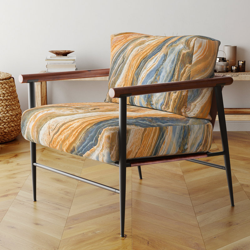 Fauteuil d'appoint rembourré Frode, Noir, noir, noir, noir