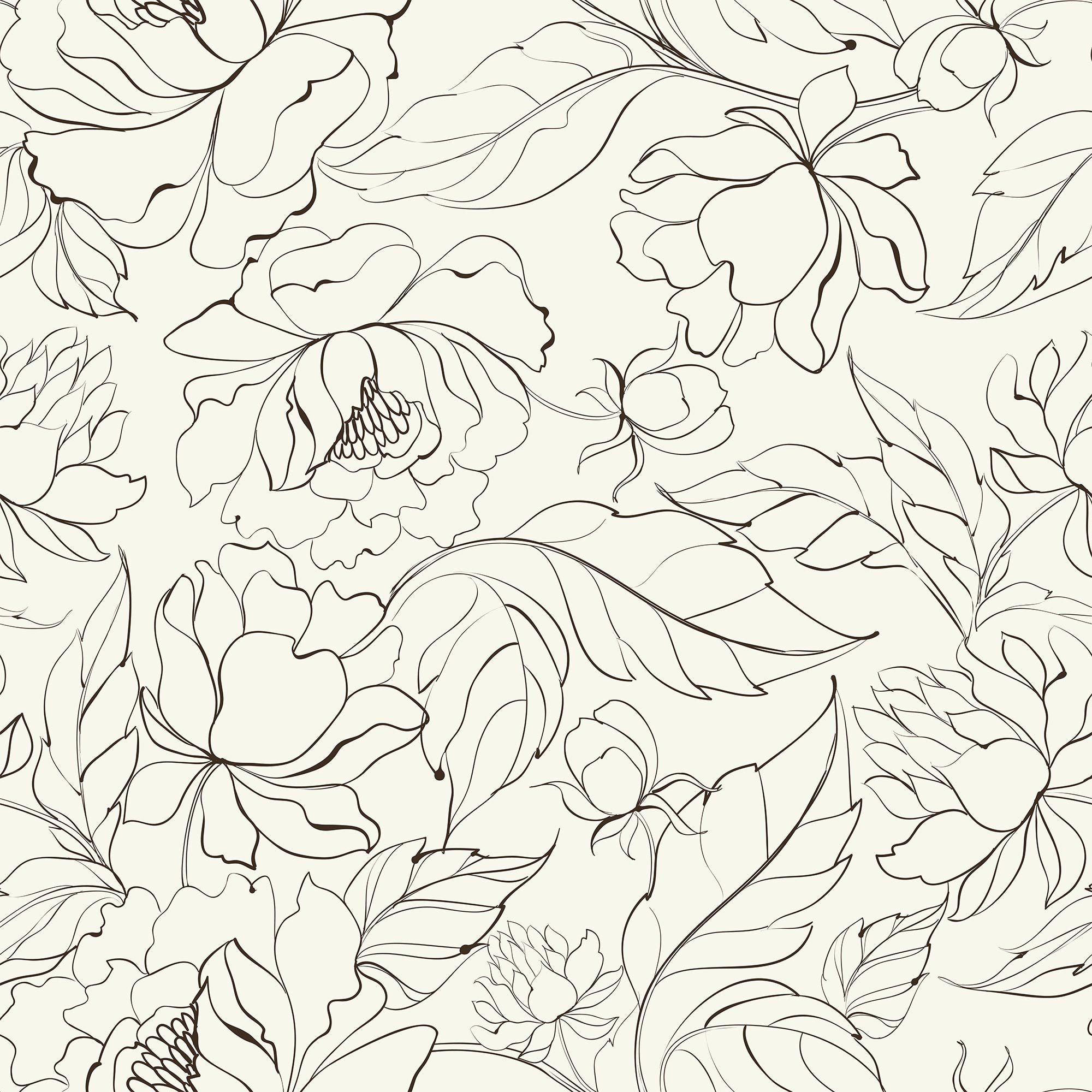 Michelet Peel & Stick Floral Wallpaper, 48" L x 24" W