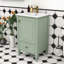 Meuble-lavabo compact de 20 po avec lavabo en céramique, armoire à fermeture en douceur et tiroir de rangement-129412309