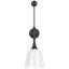 Thomas O'Brien, "Academy 20" Anchored Rex Barn Light in Matte Black with 16" White Rockhouse Shade-1978770412-1978770321