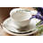 French Perle Scallop White Scallop 4-Piece Place Setting
