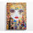 Lady With Lashes Klimt Style - Wrapped Canvas Print-96395334