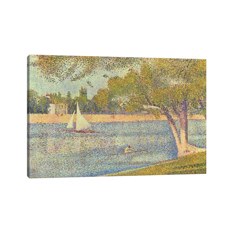 Banks Of Seine - Wrapped Canvas Painting, 152.5 cm H x 101.5 cm W