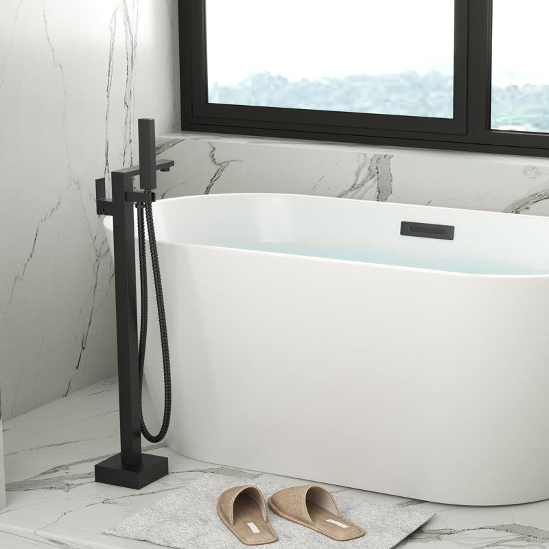 Robinet de baignoire autoportant KDK Home, Noir mat
