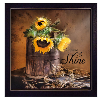 Choose to Shine Framed Wall Art for Living Room, Home Wall Décor by Robin-Lee Vieira