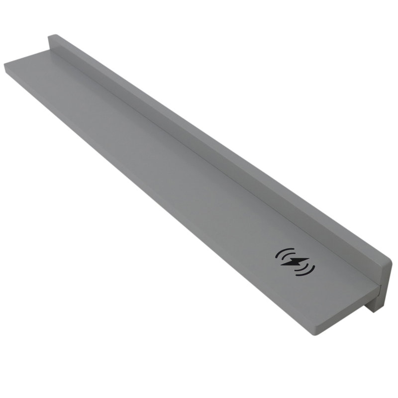Floating Shelf, Light Gray, 3" H x 35" W x 5" D