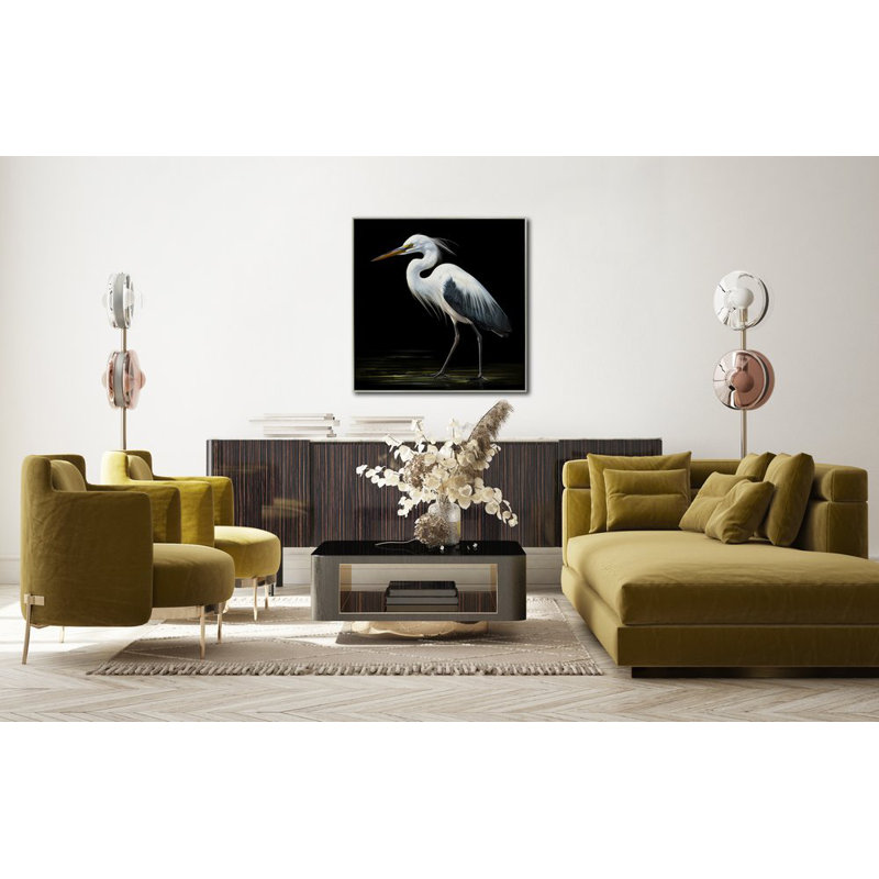 «Midnight Heron II», art mural sur toile
