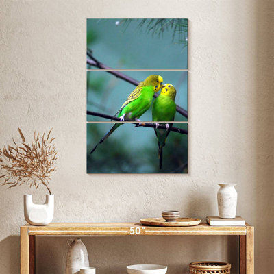 Brampt Kissing Parakeets