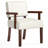 32.6'' Tall Modern Leather Tufted Upholstered Accent Armchair With Solid Wood Frame-273264030