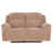 Mocha Brown Fabric Loveseat est en rupture de stock