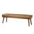 Bittoo 55.5"W Tufted Genuine Leather Bench -1814397626