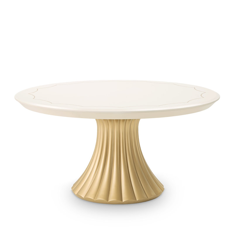 Fantosini Round Dining Table - Creamy Pearl