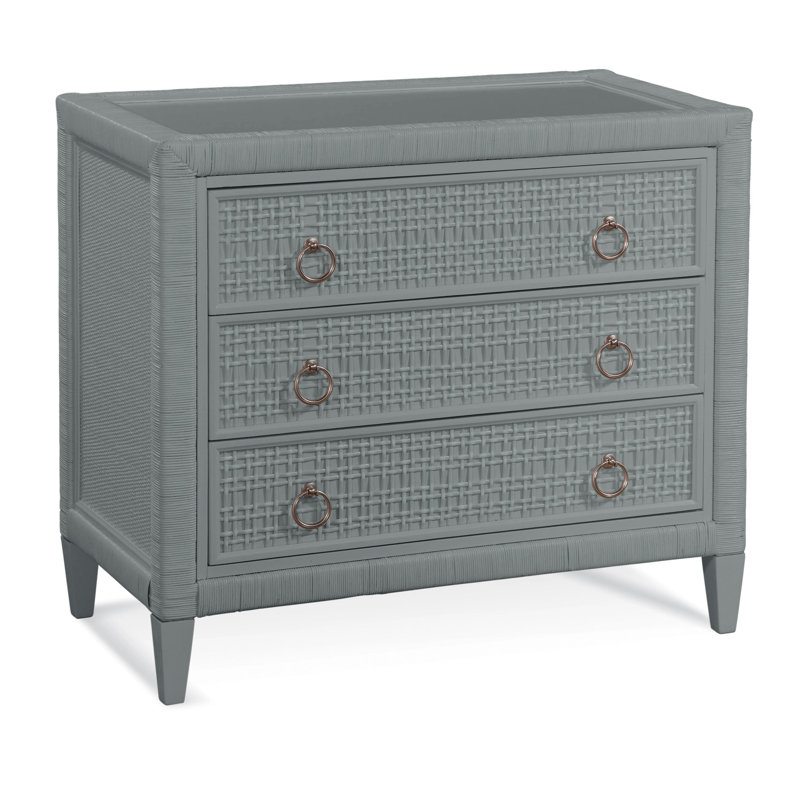 Monterey 3 Drawer 36" W Dresser, No, Satin Nickel, Nickel