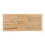 Table de salle à manger extensible en bois naturel avec rallonge amovible