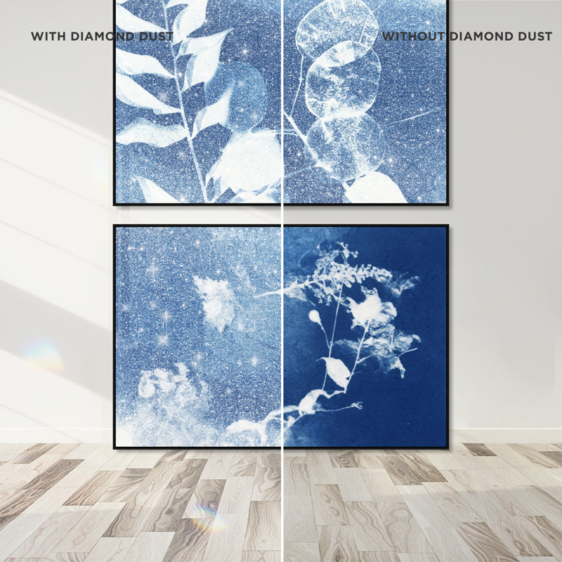 Faded Poetry Set Floral & Botanical Canvas Print by Oliver Gal, Black Frame, 15 x 10, 46"H x 31"W, Black Floater Frame