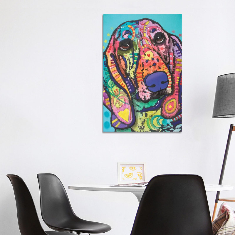 Austin, Hound Dog by Dean Russo - Wrapped Canvas Print, 101.6 cm H x 66.04 cm W x 1.91 cm D