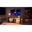 Led Tall Tv Stand, Entertainment Center For 55/60/65 Inch Tv, Gaming Tv Console With Storage For Ps4, Adjustable Shelf Modern High Tv Cabinet For Living Room Bedroom-181664569