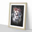 Lion Abstract Paint Splash - Picture Frame Graphic Art-56922953-56922956