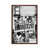 Classic Brown Wood Floater Framed