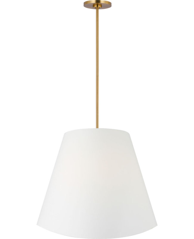 Store suspendu Beauvoir, Laiton bruni, H 19,88 po x l 23,88 po x P 22,38 po