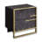 2 Drawers Metal Frame Nightstand