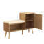 Banc moderne avec rangement pour 21 chaussures avec base stable et siège