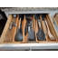 Bamboo Expandable Kitchen Drawer Organizer, Adjustable Utensil Holder And Cutlery Tray Organizer for Silverware, Utensils, Kitchen, Bedroom, Living Room Knives, 5 Slots Slots Drawer Dividers