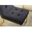 Ensemble de chaises de salle à manger modernes en velours capitonné avec base en acier inoxydable doré pour une décoration glamour-1861211050