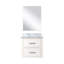 Meuble-lavabo simple l 20 po x P 18 po, comptoir en acrylique et miroir 18 po-115685668