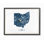 «Ohio Minimal Blue Marbré Silhouette» par Daphne Polselli, impression