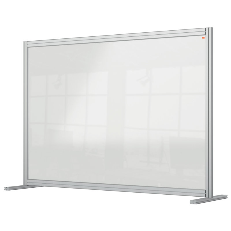 Amick Clear Desk Dividers, 100cm H x 120cm W x 40cm D