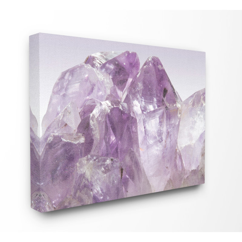 « améthyste crystal montagnes closes », reproduction de photo, H 16 po x l 20 po x P 1,5 po, Toile