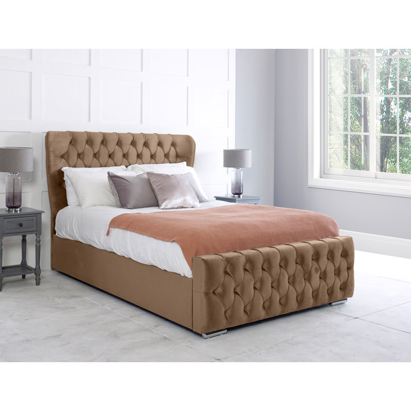 Cadnite Upholstered Storage Bed, Superking (180x200cm), Brown
