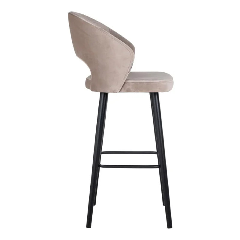 Savoy Bouclé Bar Stool, Brown