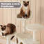 Multilevel Cat Tree Condo with Scratching Posts-176362123
