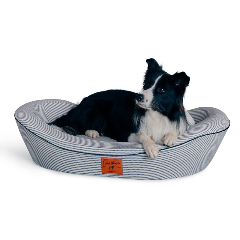  Lit orthopédique pour chien - doublure imperméable, tiques de sang bleu, Grand (H 10,5 po x l 31 po x P 42,5 po)