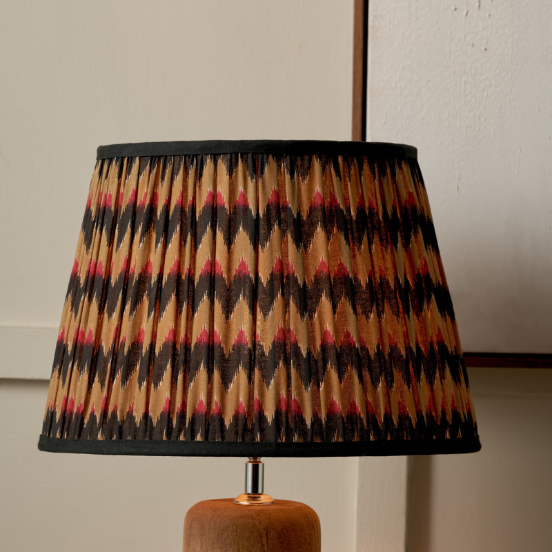 Empire Cotton Lamp Shade ( Uno ) in Black and Brown, 31" H x 45" W x 45" D