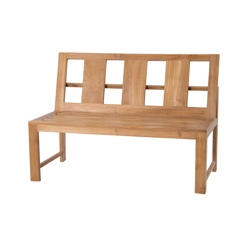Ilarie Outdoor Teak Bench, Forest Green